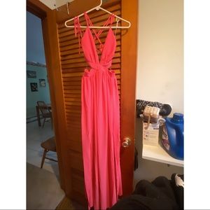 Coral Maxi Dress